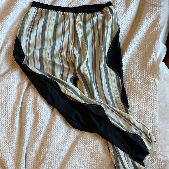 Ganni striped satin straight-leg pants - Picture 5 of 5